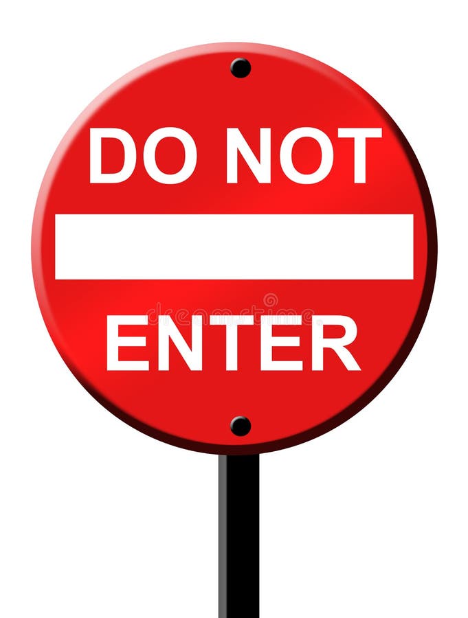 Not enter