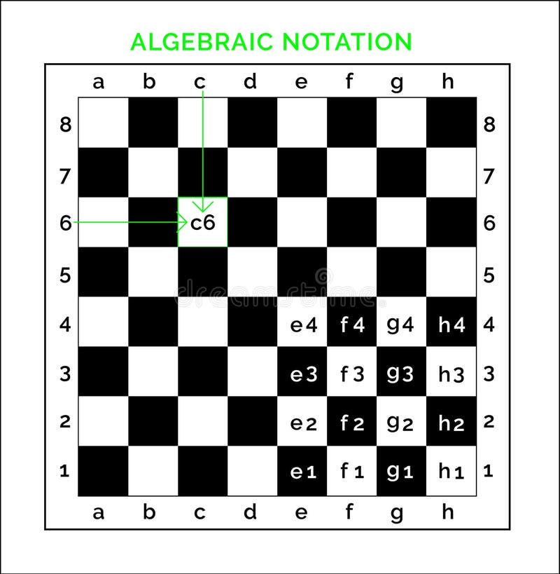 Grupo de peças de xadrez conjunto ícones e letras imagem vetorial