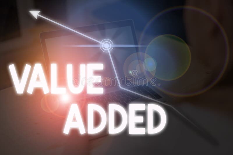 Nota de gravação mostrando o valor agregado Foto comercial mostrando o valor extra criado acima do valor original imagem de stock royalty free Nota de gravação mostrando o valor agregado Foto comercial mostrando o valor extra criado acima do valor original imagem de stock royalty free