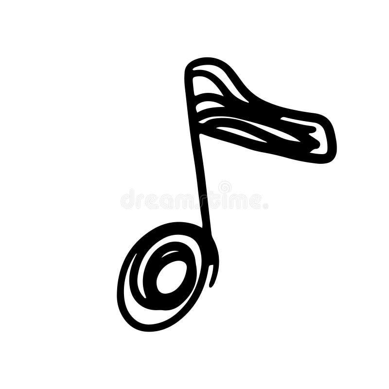 Esboçar notas musicais descansar agudos e clave de fá grunge rabisco  elementos de sinal de música música ou notação de melodia doodle nota  símbolo vector set ilustração de símbolo musical de nota