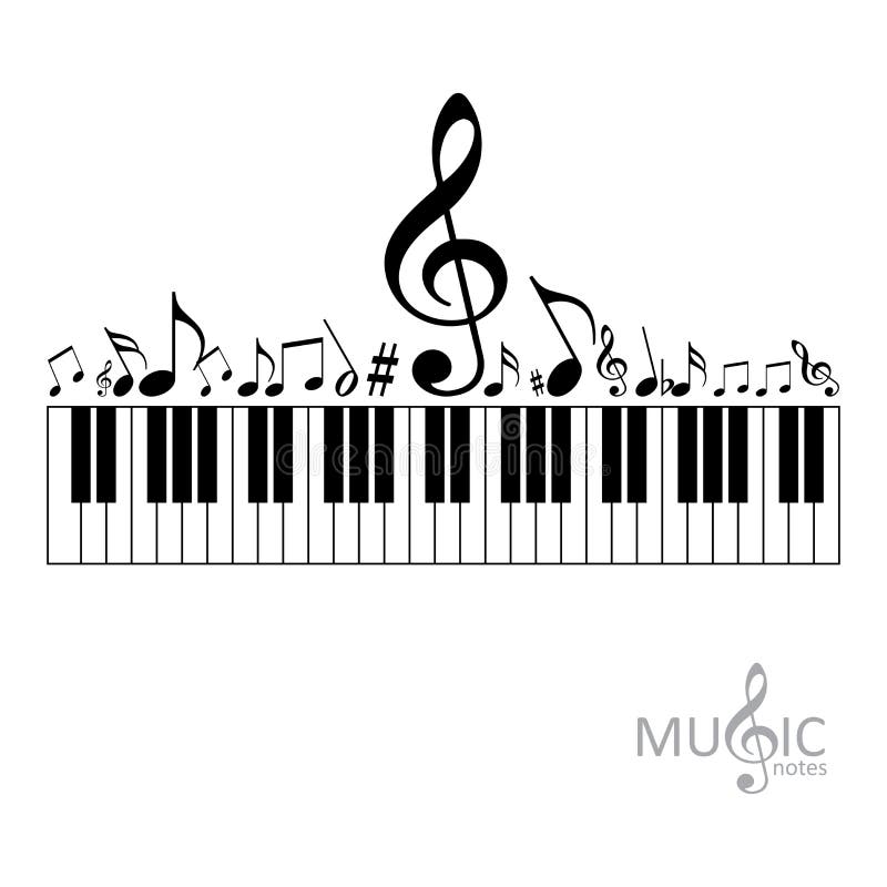 Jogo do piano ilustração do vetor. Ilustração de teclado - 18224990