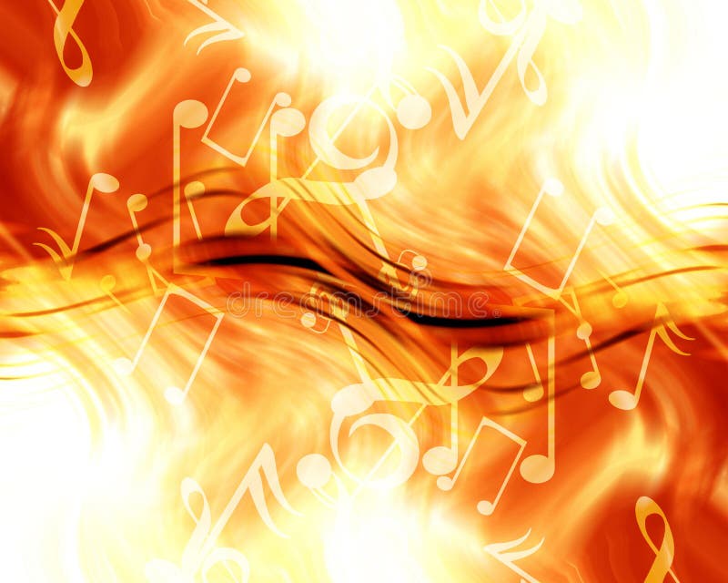 Notas de la música stock de ilustración