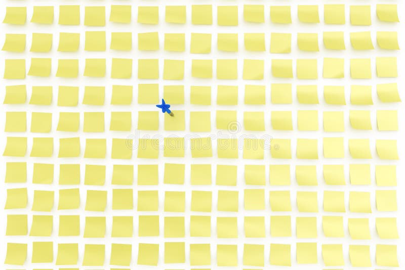 Post-its com dardo ilustração royalty free