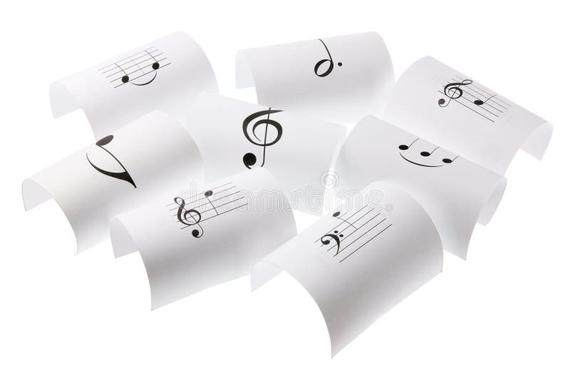 Notas musicales imagenes de archivo Notas musicales imagenes de archivo