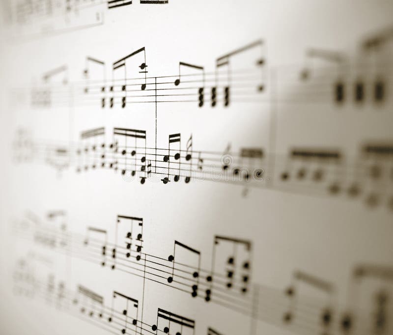 A sheet of notation with an extremely short depth-of field. A sheet of notation with an extremely short depth-of field.