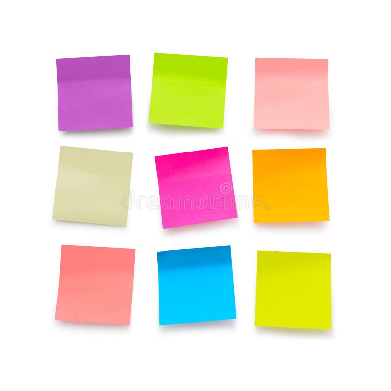Note appiccicose in bianco immagini stock libere da diritti Note appiccicose in bianco immagini stock libere da diritti