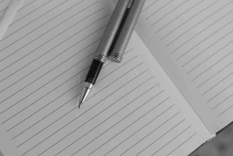 Note book and pen stock image. Image of appointment, contract 37661677