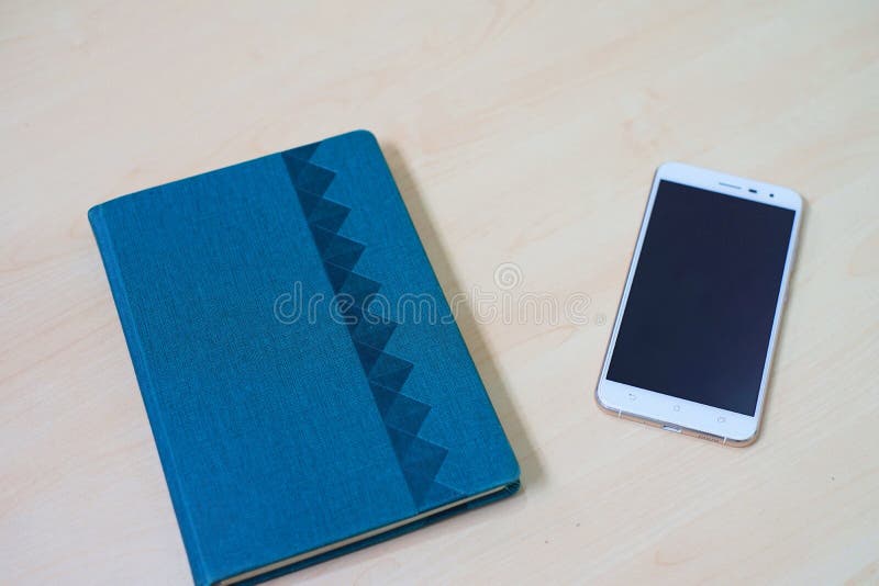 Note book and smartphone. stock image. Image of smartphone 119959793