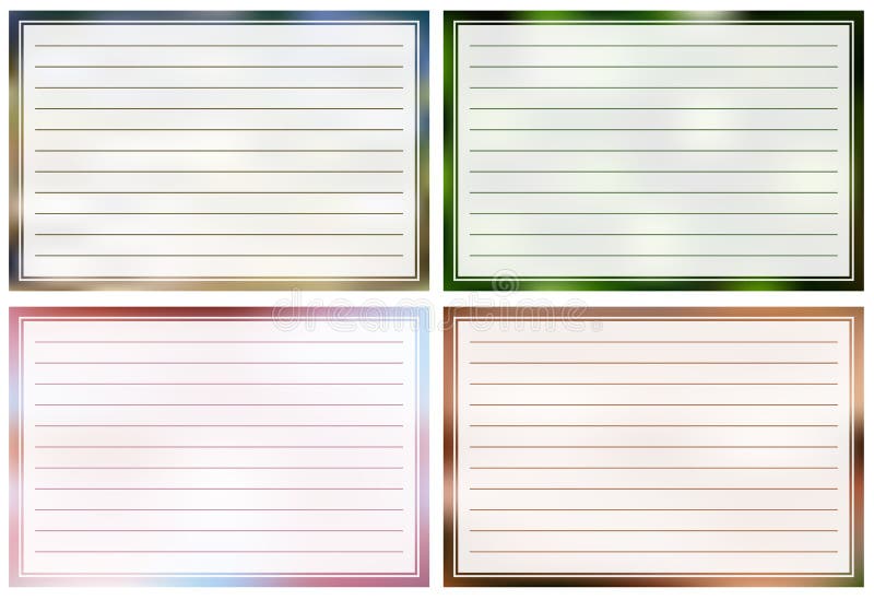 Note cards stock vector. Illustration of paper, printable - 53460927