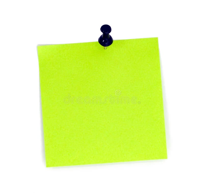 Post it block stock photo. Image of green, stationery - 7874276