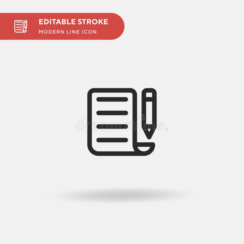 Note Simple vector icon. Illustration symbol design template for web mobile UI element. Perfect color modern pictogram on editable stock illustration