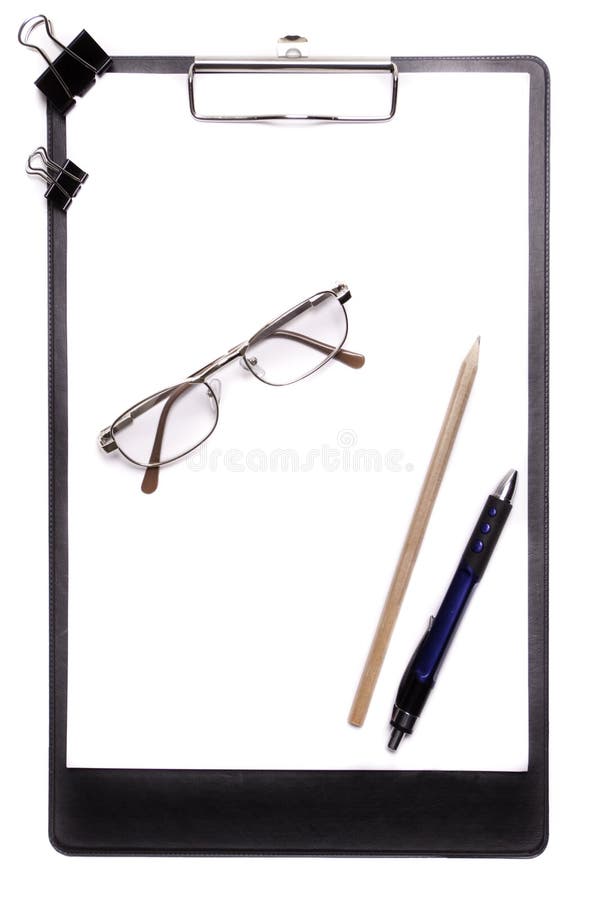 Note-taking stock image. Image of isolated, eyeglass - 13161983