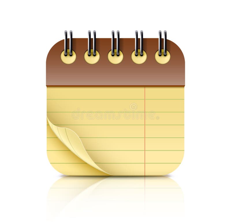 Notebook icon royalty free illustration