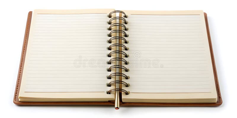Notebook isoliert auf weißem Hintergrund vektor abbildung