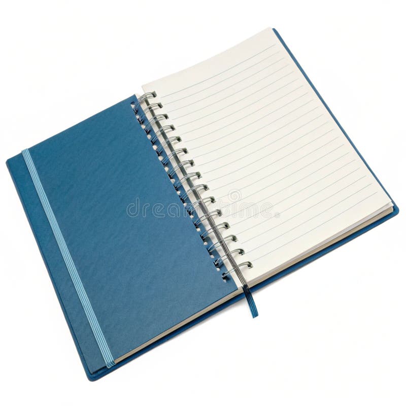 Notebook isoliert auf weißem Hintergrund lizenzfreie abbildung