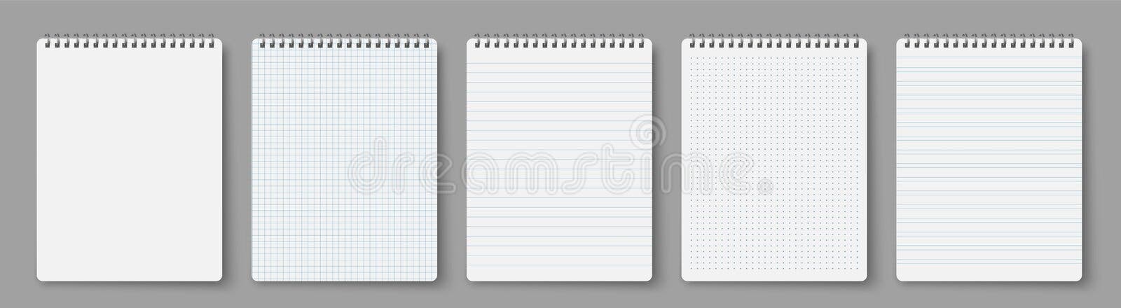 Blank Squared Notebook Sheet Stock Photo - Image of note, isolated: 6741854