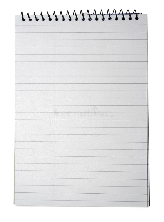 Notebook paper lined note book isolated line page lines white background writing blank texture notepad pad notes sheet turn empty