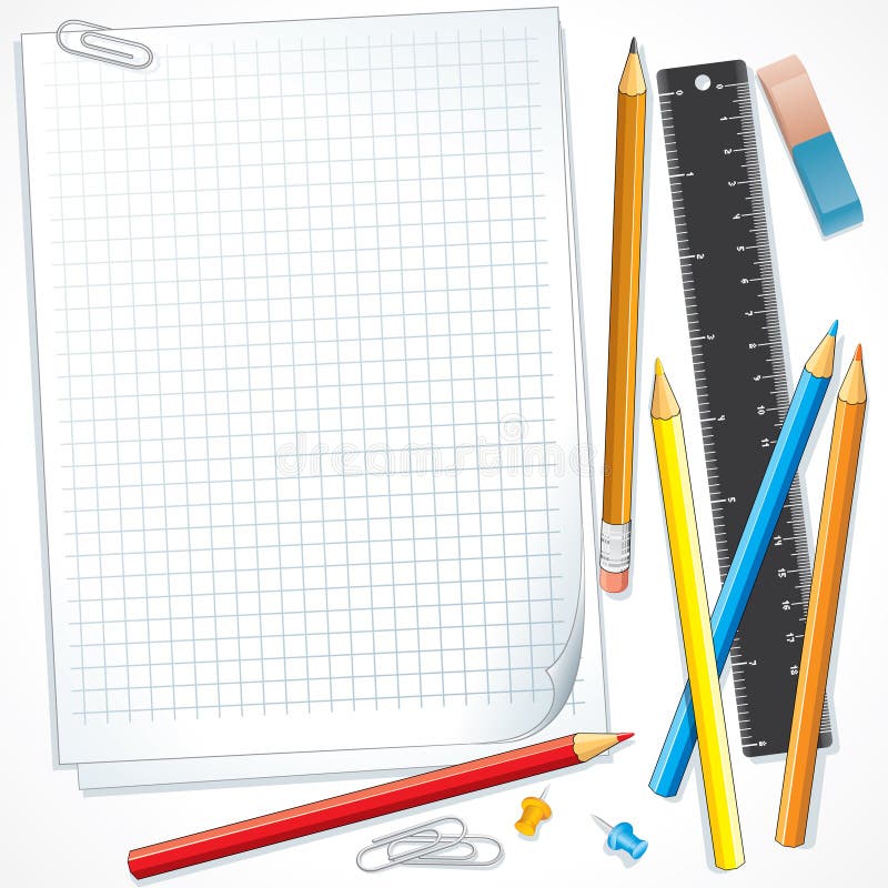 Notebook paper royalty free illustration