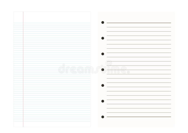notebook paper backgroundline patternvector illustrations stock