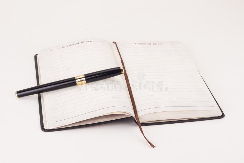 Notebook and a pen stock image. Image of materials, signature 36197291