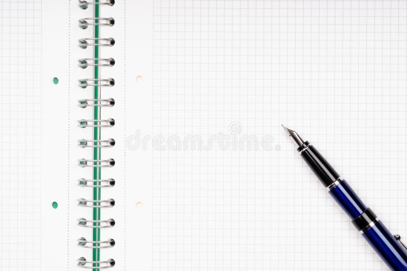 Notebook and pencil