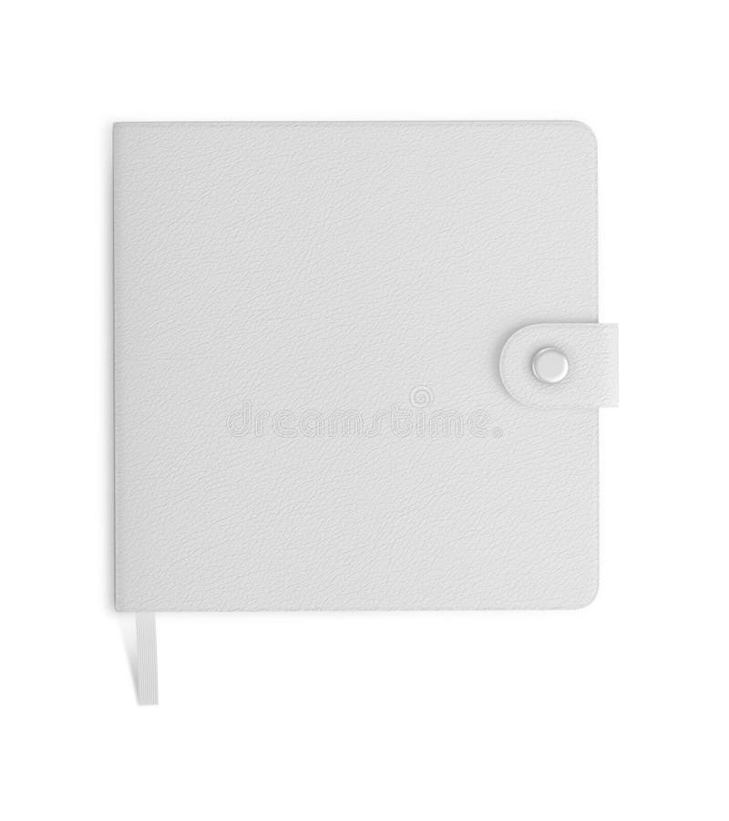 Notebook sobre fundo branco imagens de stock royalty free