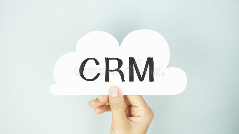 Notebook with Toolls and Notes about CRM stock photos