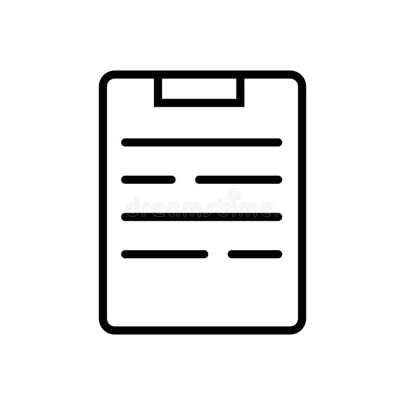 Notepad Icon Vector Isolated on White Background, Notepad Sign , Line