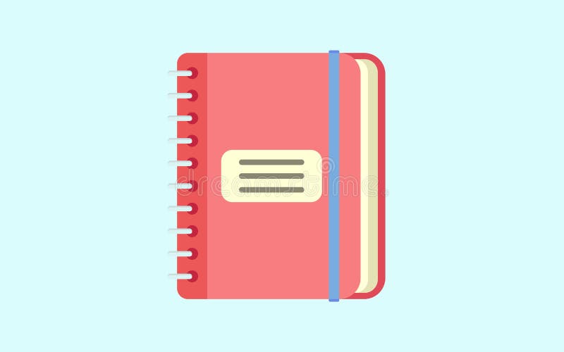 Notepad ikona Notatnik ikony Płaska ilustracja notepad wektorowa ikona dla sieci ilustracja wektor