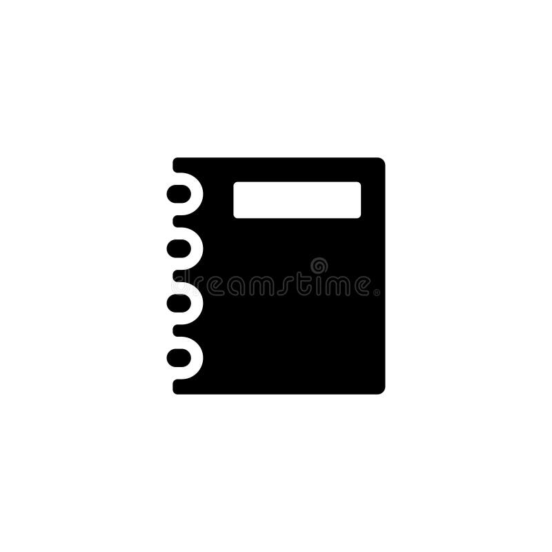 Notepad ikony wektoru ilustracja ilustracja wektor
