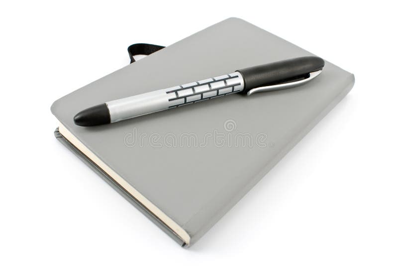 Notepad with pen stock photo. Image of organizer, notebook 19942794