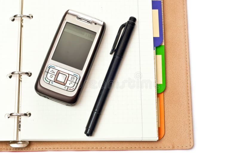 Notepad and phone