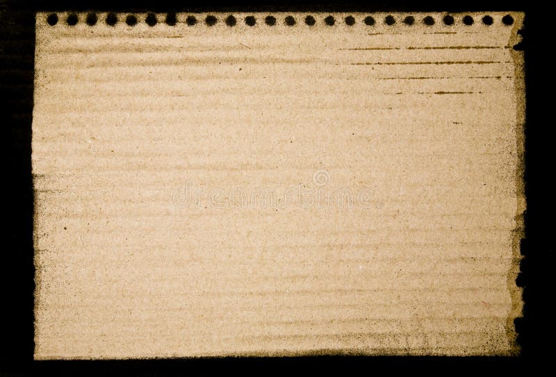 Notepad Print On Cardboard Picture. Image 4931275