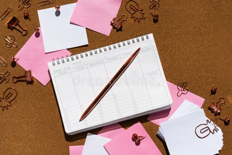 Download Notepad Weekly Planner, Pen, Paperclip. School, Office ...