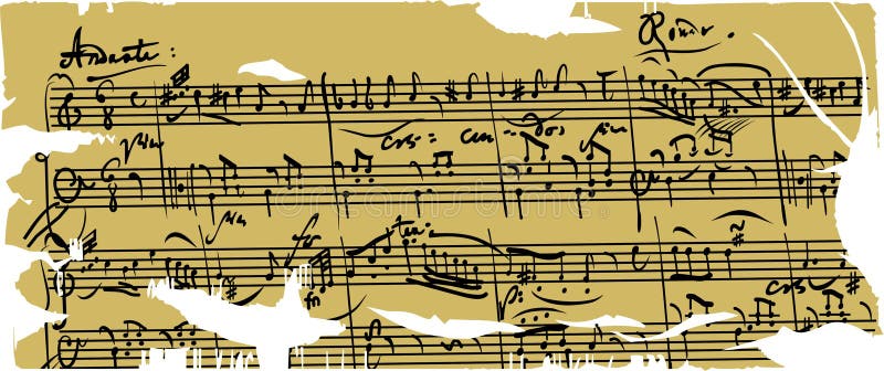 Vector illustration of notes background. Music notes black background vectors