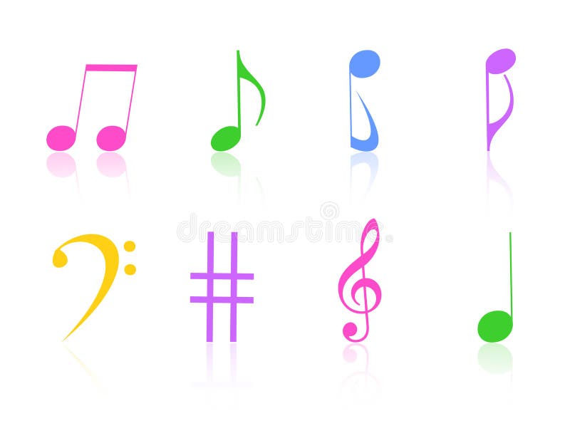 Notes de musique illustration stock