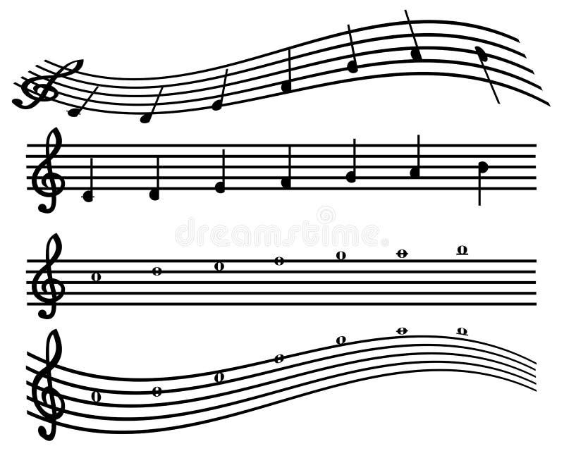 Notes for music royalty free illustration