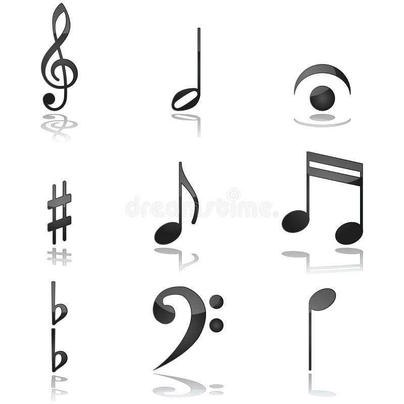 Notes de musique illustration stock