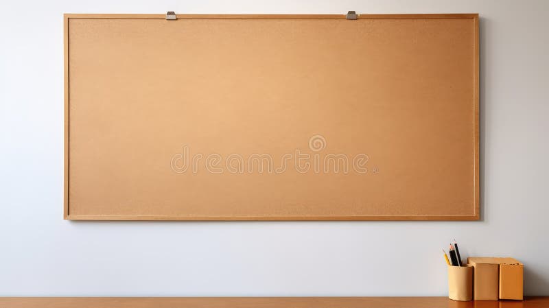 Notes office wall blank royalty free illustration