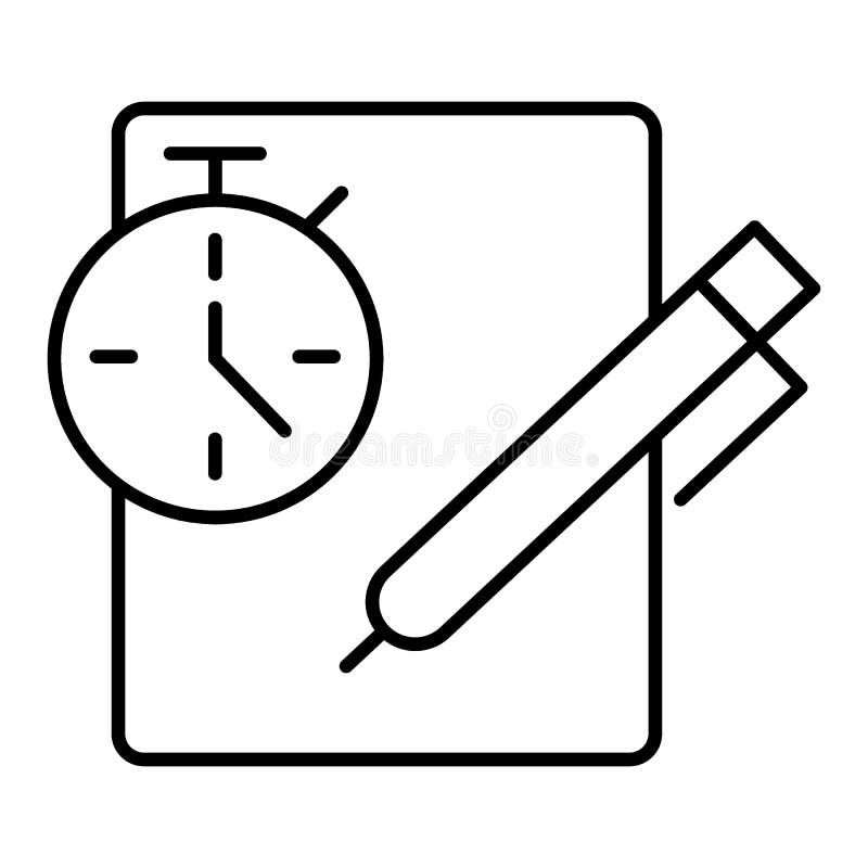 Notes with stopwatch. Clipboard with check list, to do list, complete tasks, survey, checklist. Time management concept vector illustration