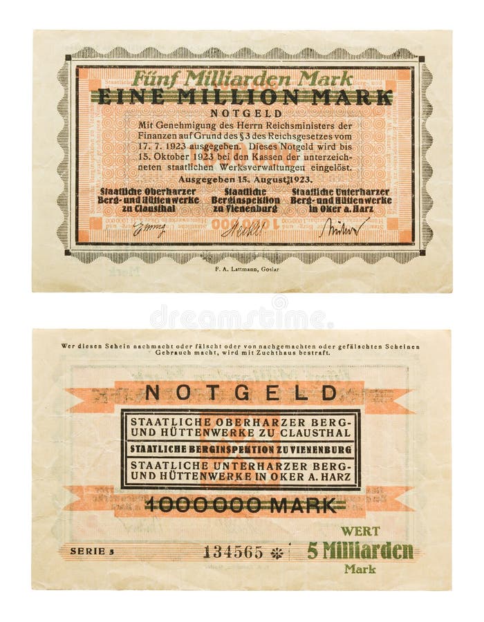 Notgeld stock photos
