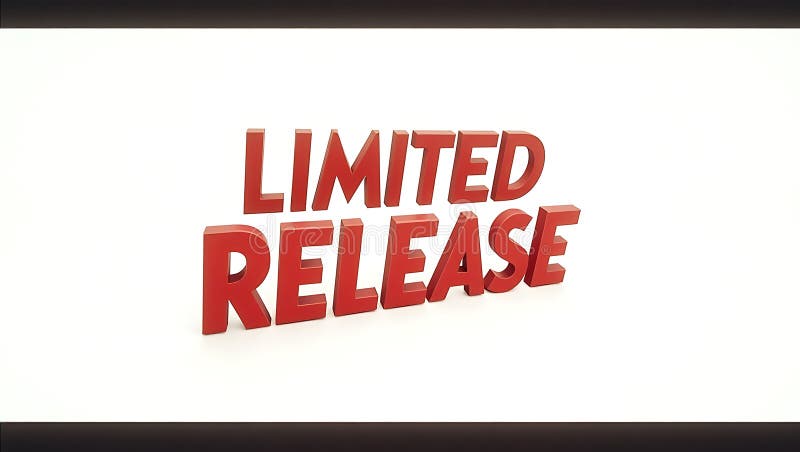 Notice about limited release for upcoming product launch event announcement royalty free illustration