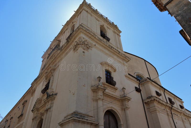 Noto – Campanile della Chiesa di Santa Chiara royalty free stock photography
