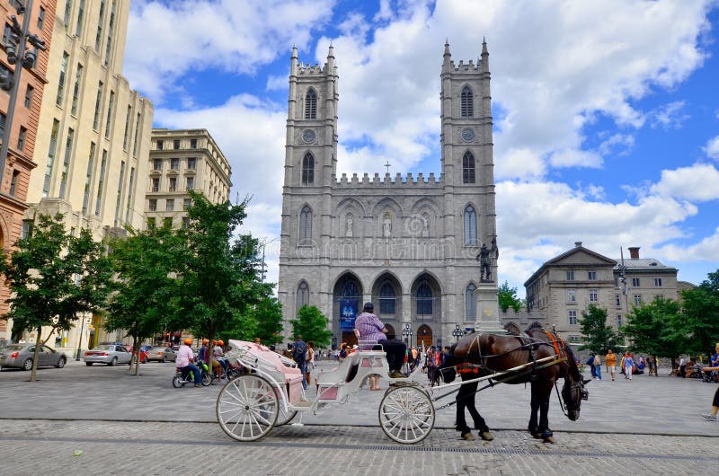 Notre-Dame Basilica royalty free stock photography Notre-Dame Basilica royalty free stock photography