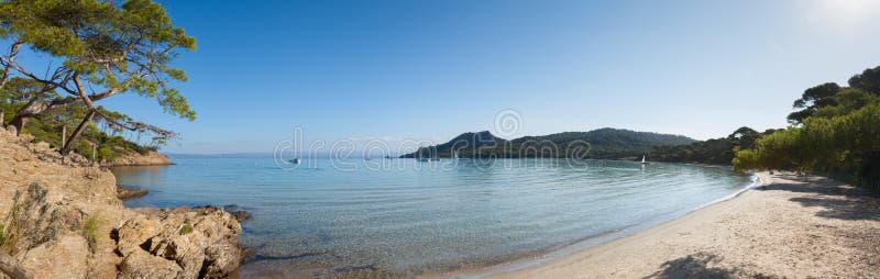 Notre Dame beach in Porquerolles island