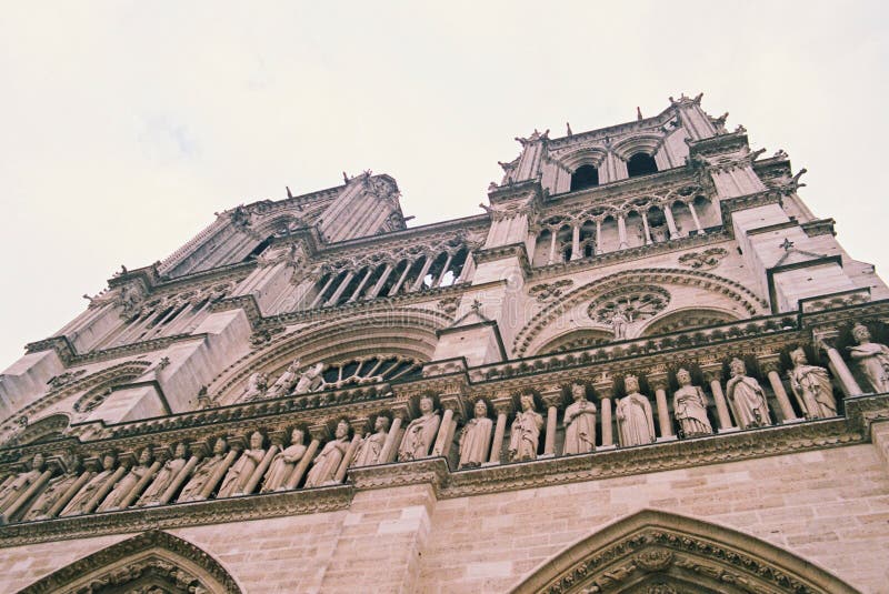 The Notre Dame Cathedral in Paris France stock photos The Notre Dame Cathedral in Paris France stock photos