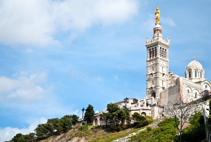 Notre-Dame De La Garde Basilica Stock Photo - Image of christianity