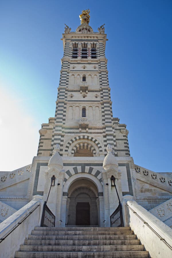 Notre-Dame De La Garde Basilica Stock Image - Image of foundations