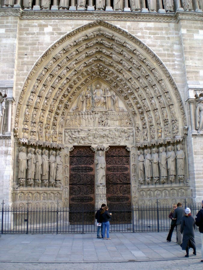 Notre dame DE Parijs - Frankrijk royalty-vrije stock afbeelding