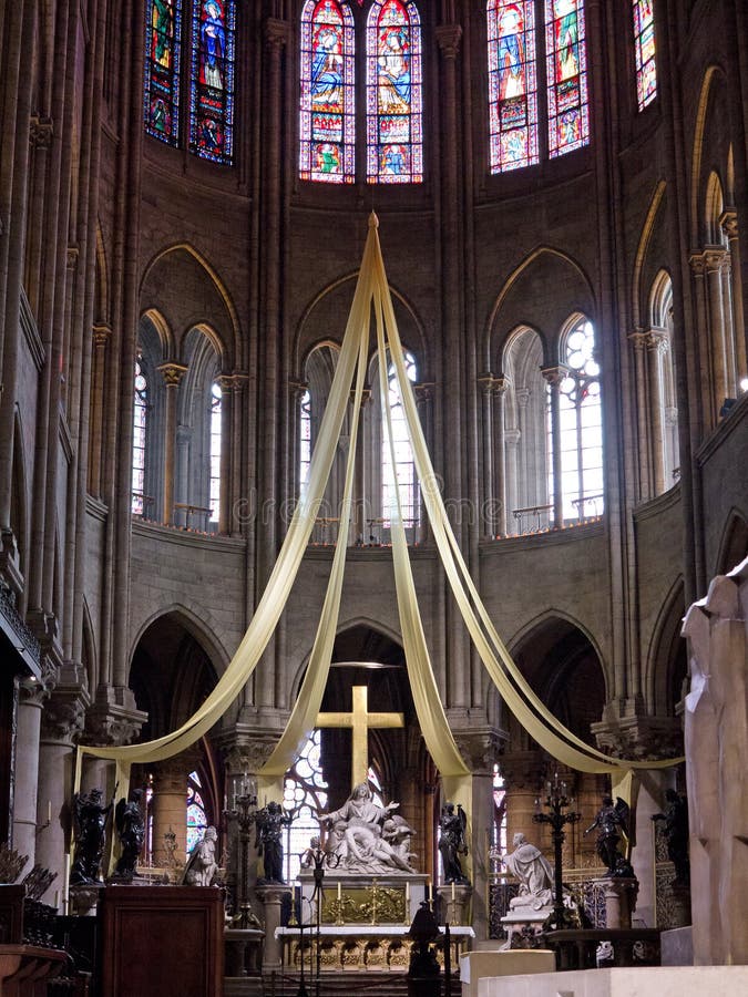 Notre Dame de Paris Cathedral interior